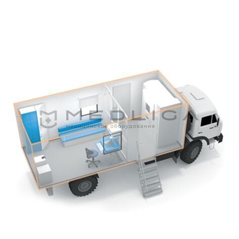 Кабинет флюорографический подвижной с цифровым флюорографом на базе шасси КАМАЗ-43118, 2